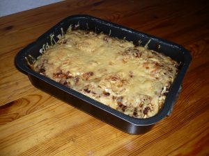 Lasagnes au fromage de chèvre et au miel